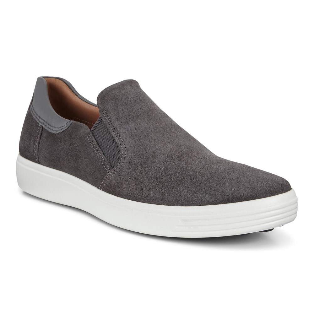 Slip On Hombre - ECCO Soft 7 Sneakerss - Grises Oscuro - PUH694321